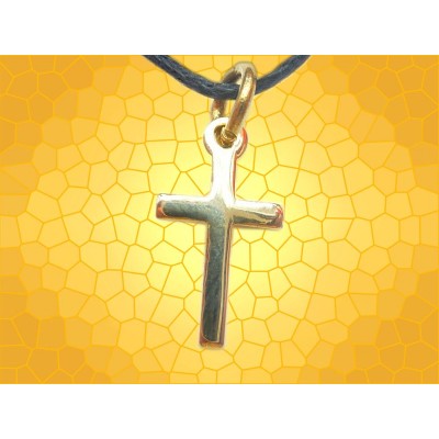 Pendentif Croix ChrÃ©tienne Finition Or Vif DorÃ©e Bijou Crucifix ...